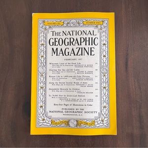 Vintage National Geographic Magazine‎ February 1957 Volume CXI Number Two